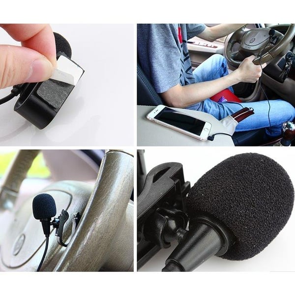 Mono-mikrofon med klips - 2,5 mm stik og 3 m kabel