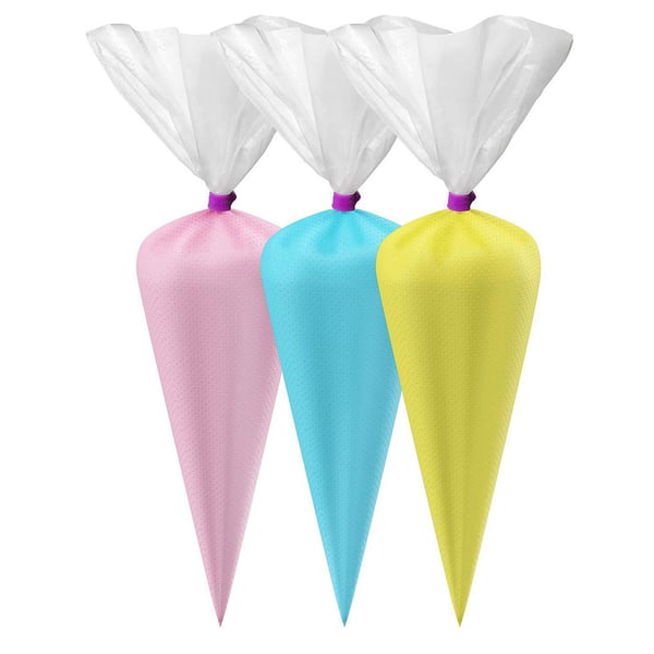 Engangssprøyteposer 100-pk 34 x 24 cm / sprøyteposer til baking, krem og glasur Engangssprøyteposer 100-pk 34 x 24 cm / sprøyteposer til baking, krem og glasur