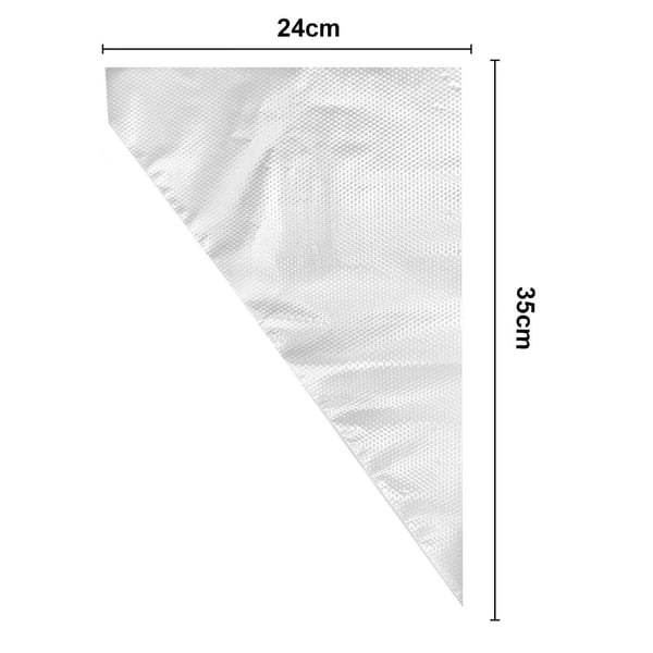 Engångsspritspåsar 100-pack 34 x 24 cm / spritspåsar för bakning, grädde och glasyr