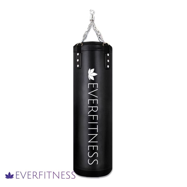 Everfitness boxningssäck 35 kg / hängande träningssäck för boxning / sandsäck för hemmagym