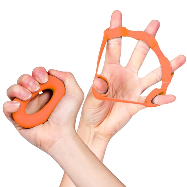 Gribestyrkere – ring + fingerløkker / Gribetræningsring / Fingertræner Gribestyrkere – ring + fingerløkker / Gribetræningsring / Fingertræner