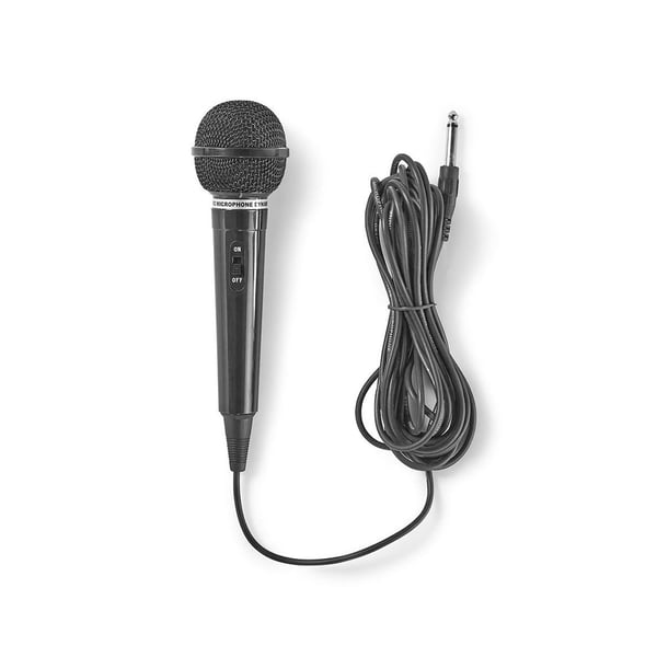 Trådad dynamisk mikrofon med 6,35 mm kabel – 600 Ohm, 80 Hz–12 kHz