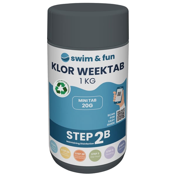 Swim & Fun Klor Week Tab 20 gr 1 kg