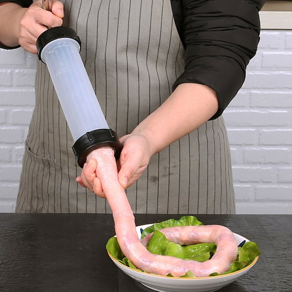 Manuel pølsestopper med flere dyser