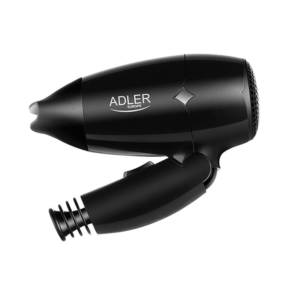 Adler hiustenkuivaaja 1400 W / taittuvalla kahvalla / matkahiustenkuivaaja / kompakti fööni