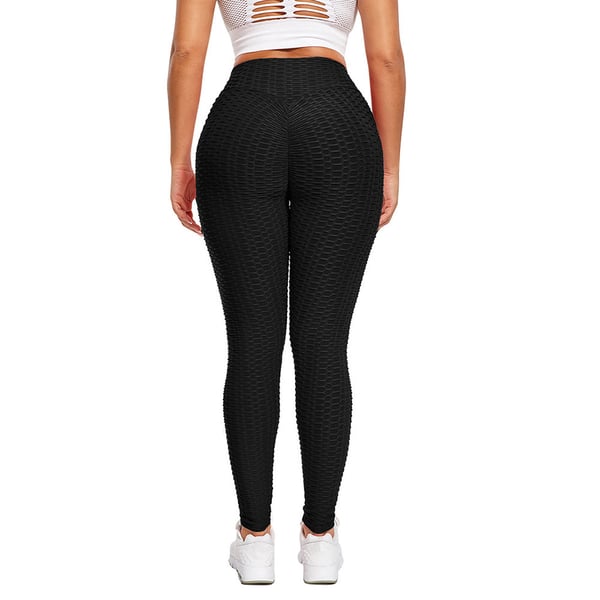 Scrunch Tights korkea vyötärö Medium - Musta