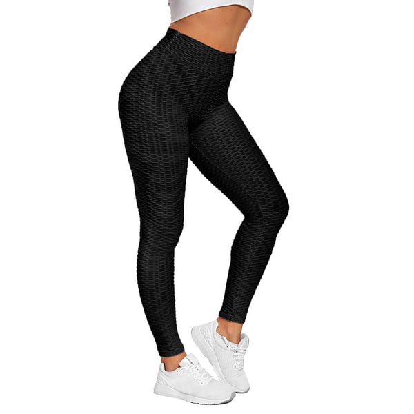 Scrunch Tights høy midje Large - Svart