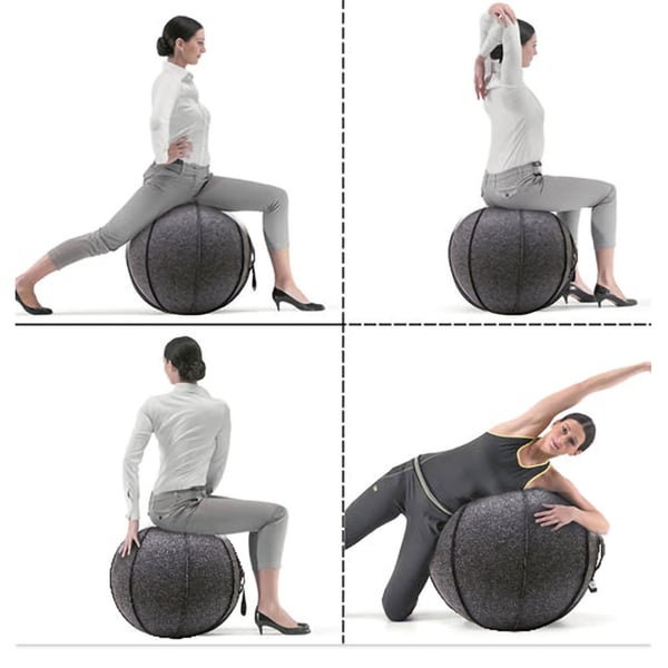 Yogaboll 65 cm / pilatesboll / gymboll för balans och styrketräning / balansboll