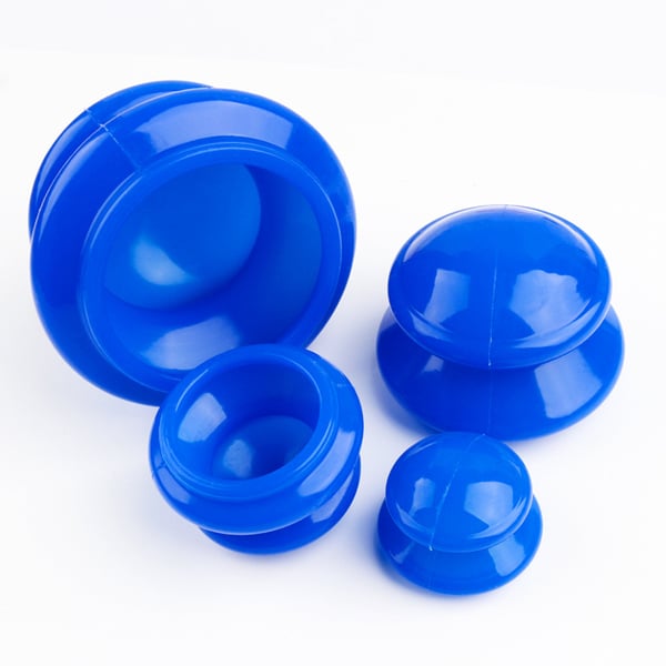 Massagekoppar 4-pack / koppningskoppar / silikonkoppar för massage / cuppingkoppar