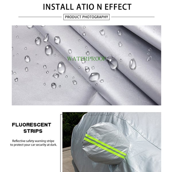 Autosuoja 490 x 175 x 150 cm / yleismallinen autosuoja / suojapeite sedanille ja SUV:lle
