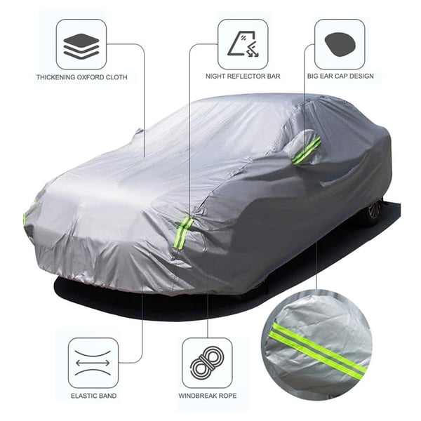 Autosuoja 490 x 175 x 150 cm / yleismallinen autosuoja / suojapeite sedanille ja SUV:lle