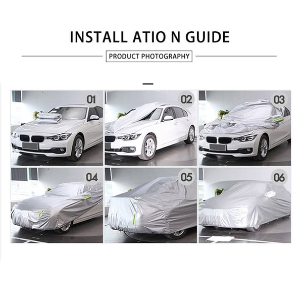Autosuoja 490 x 175 x 150 cm / yleismallinen autosuoja / suojapeite sedanille ja SUV:lle