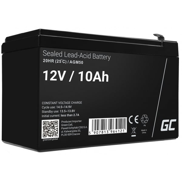 Green Cell AGM Batteri 12V 10Ah Green Cell AGM Batteri 12V 10Ah