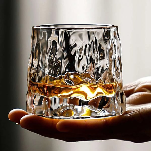 Roterende whiskyglas / tumblerglas 360 grader