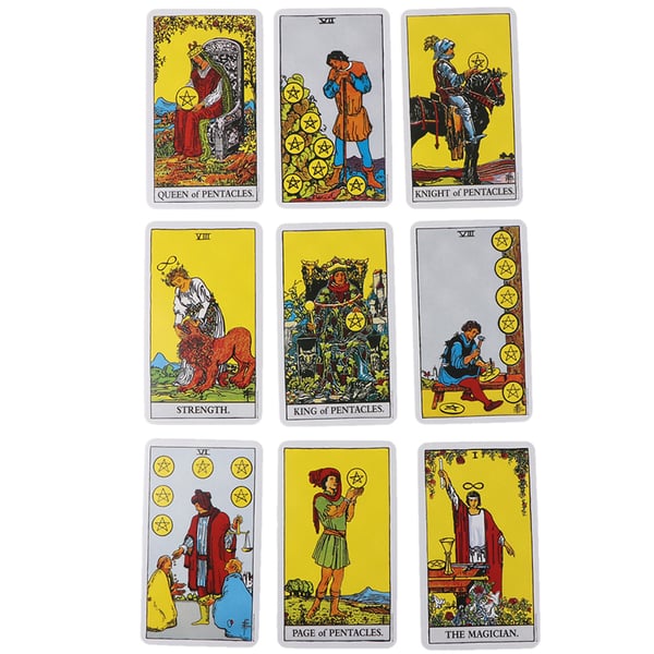 Rider Waite tarotkort - klassisk tarotkortstokk med 78 kort og dyp symbolikk