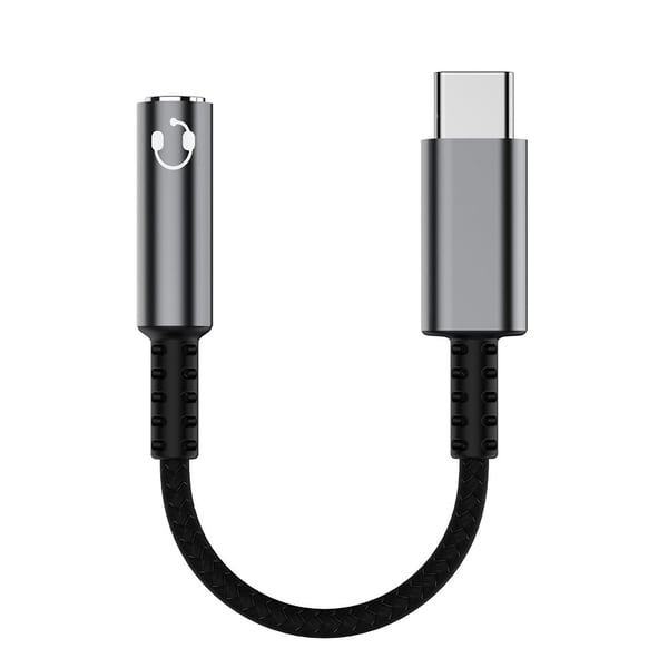 USB-C til AUX-kabel 3,5 mm - lydadapter / adapterkabel for smarttelefon og bærbar PC