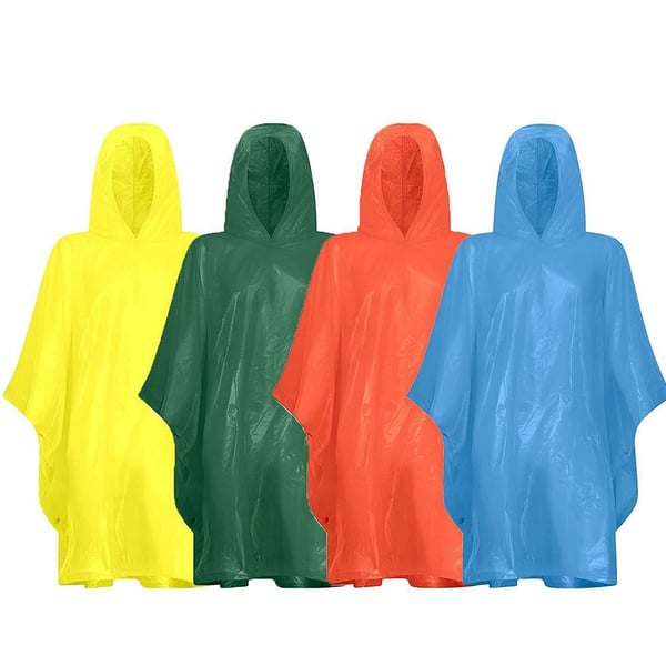 Sadeponcho aikuisille 100 x 130 cm – yksi koko, muovia Sadeponcho aikuisille 100 x 130 cm – yksi koko, muovia