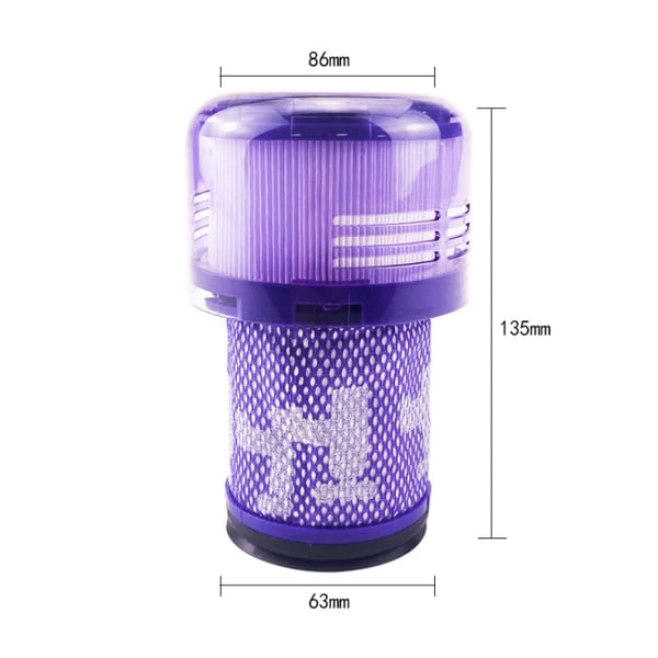 HEPA-filter bagpå til Dyson ledningsfri støvsuger V12