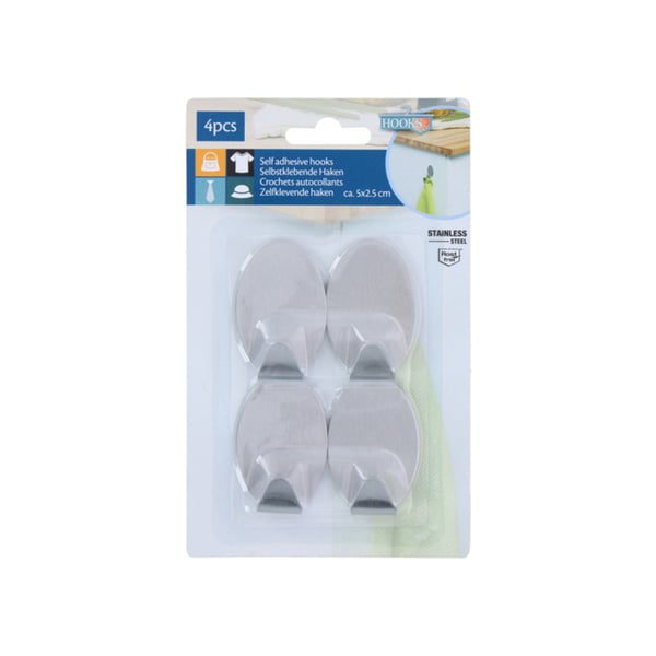 Självhäftande väggkrok 2-pack