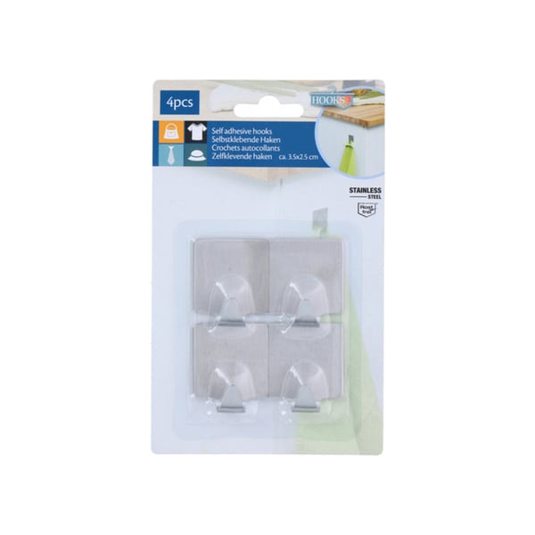 Självhäftande väggkrok 2-pack