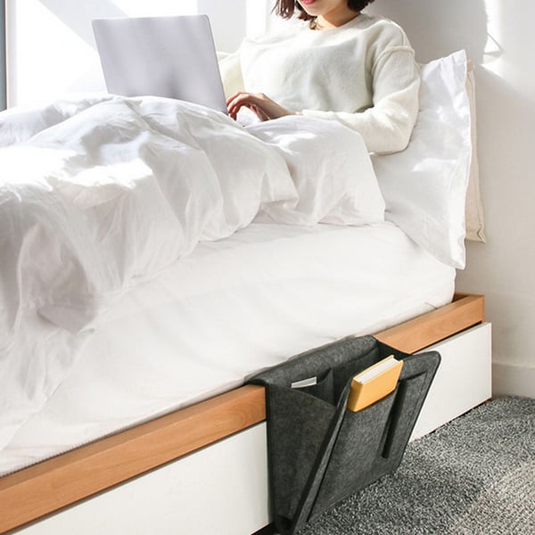 Opbevaringslomme til seng eller sofa / Sengelomme i polyester / Sofalomme til aviser