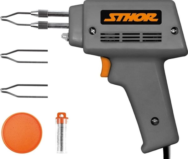 Loddekolbe transformator 100w med tilbehør /sthor/ 79354 STHOR