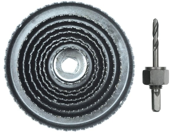 Vorel trähålskärare 38-127 mm, set om 9 delar Vorel trähålskärare 38-127 mm, set om 9 delar