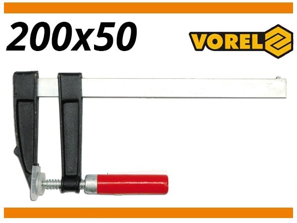 Kirvesmiehen puristin 200x50mm 37200 vorel
