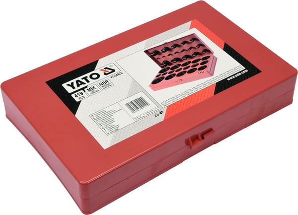 Yato 419 st gummiO-ringar blandade YT-06876