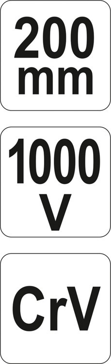 200 mm VDE-kombinationstång YT-21153 Yato
