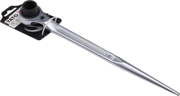 Dobbelt sidet topnøgle med ratchet 19x22 mm YT-4937 YATO