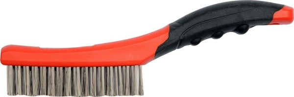 Teräsharja, ruostumattomasta teräksestä valmistettu lanka, 4 riviä, muovikahva YT-6338 yato