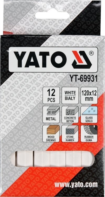 Yato teknisk krita 12 st vit