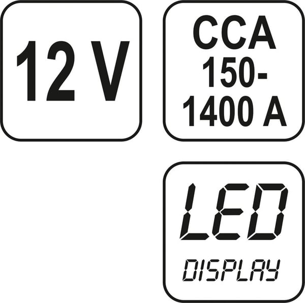 Digitaalinen akkutesteri 12V YT-8311 YATO