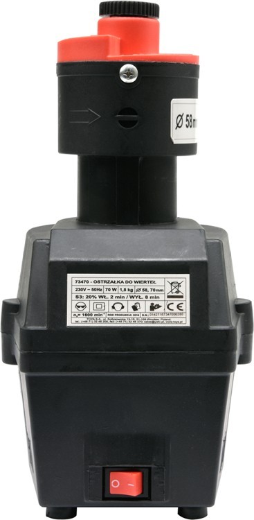 Boremaskinesliber 3-16mm 70W, 2 tilbehør og skiver 73470 TOYA