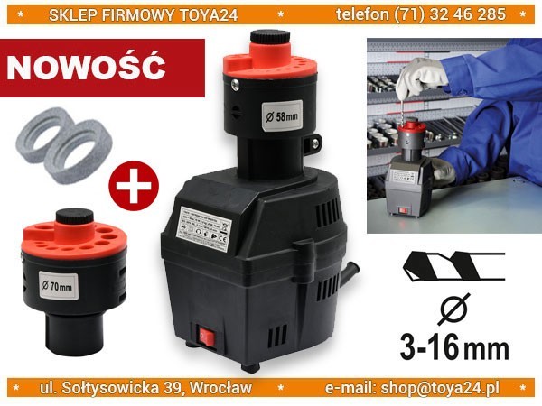Boremaskinesliber 3-16mm 70W, 2 tilbehør og skiver 73470 TOYA