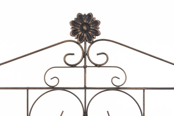 Lenja stabilt stående reol i landstil | Sammenklappelig jernreol med 4 hylder | Fås i forskellige farver