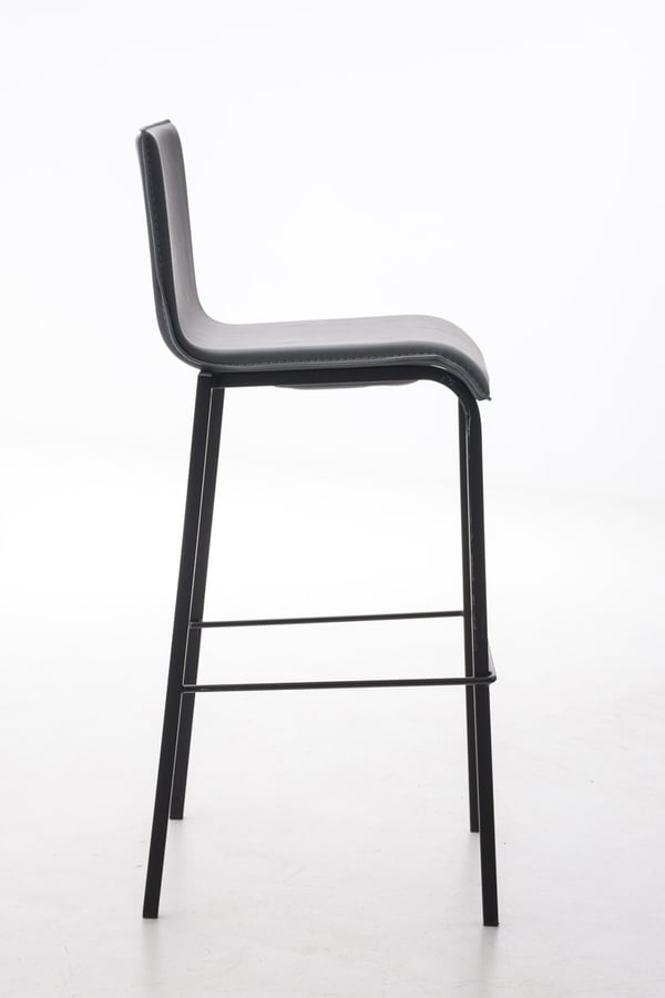 Barstol Avola I Stapelbar Barstol Med Metallram Och Konstläder I Barpall Med 78 CM Sits.
