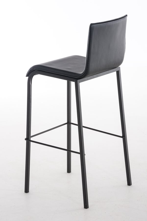 Barstol Avola I Stapelbar Barstol Med Metallram Och Konstläder I Barpall Med 78 CM Sits.
