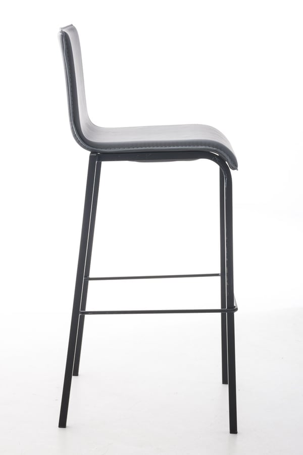 Barstol Avola I Stapelbar Barstol Med Metallram Och Konstläder I Barpall Med 78 CM Sits.
