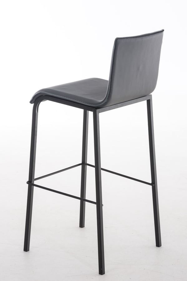 Barstol Avola I Stapelbar Barstol Med Metallram Och Konstläder I Barpall Med 78 CM Sits.