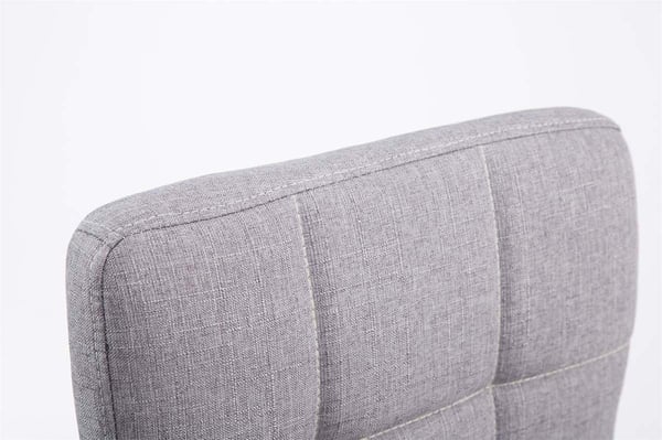 Lounger Palma V2 Tyg | Höjdjusterbar stoppad stol med krommetallram | Snurrbar stol med metallram