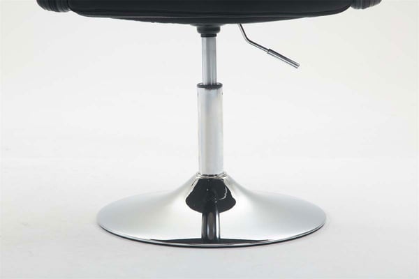 Designloungestol LOS ANGELES med konstläderklädsel | Justerbar matstol med trumpetfot | Finns i olika färger