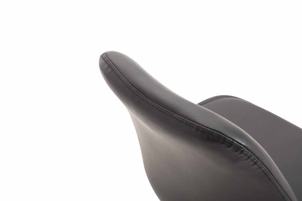 Matstol MAVERICK konstläder | höj- och sänkbar stol | Svängbar med trumpetfot | Sitsens höjd ca 43 - 48 cm