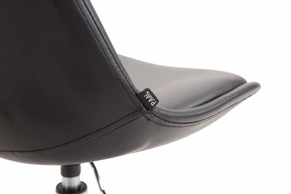 Matstol MAVERICK konstläder | höj- och sänkbar stol | Svängbar med trumpetfot | Sitsens höjd ca 43 - 48 cm