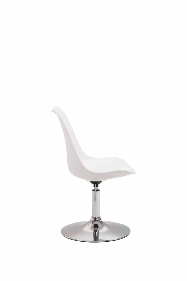 Matstol MAVERICK plast | Justerbar höjd | Roterbar med trumpetfot | Sitthöjd ca 43 - 48 cm