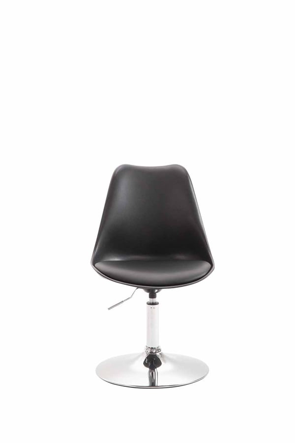 Matstol MAVERICK plast | Justerbar höjd | Roterbar med trumpetfot | Sitthöjd ca 43 - 48 cm