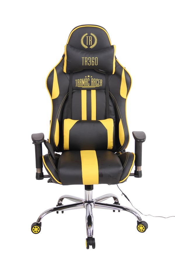 Gaming kontorsstol Limit XM med konstläderöverdrag I Gamingstol med fotstöd I Höj- och sänkbar I Datorstol med massagesfunktion