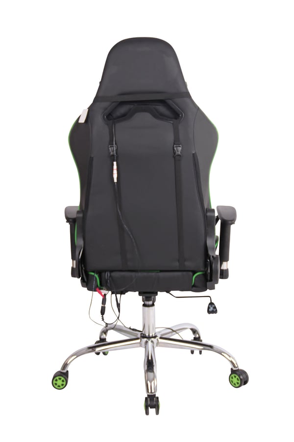 Gaming kontorsstol Limit XM med konstläderöverdrag I Gamingstol med fotstöd I Höj- och sänkbar I Datorstol med massagesfunktion