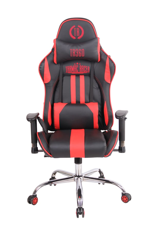 Gaming kontorsstol Limit XM med konstläderöverdrag I Gamingstol med fotstöd I Höj- och sänkbar I Datorstol med massagesfunktion